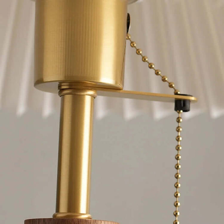 Lampe À Poser En Bois Plissé