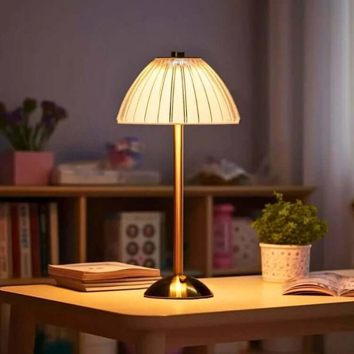 Lampe À Poser Sans Fil En Métal Cristal