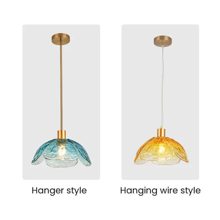 Lampe De Chevet Pendante Créative À Pétales De Fleurs
