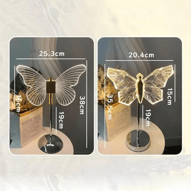 Lampe À Poser En Cristal Butterfly