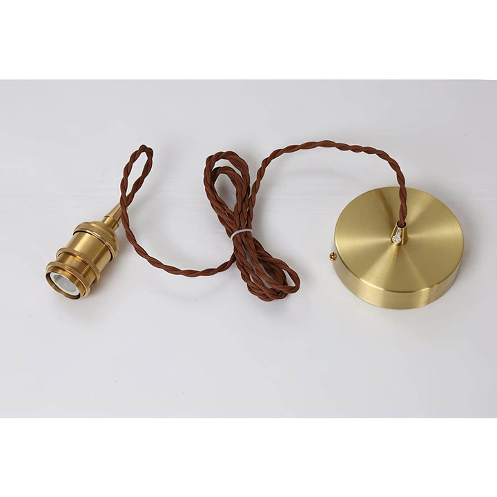 Lampe Pendante Vintage En Verre Brun