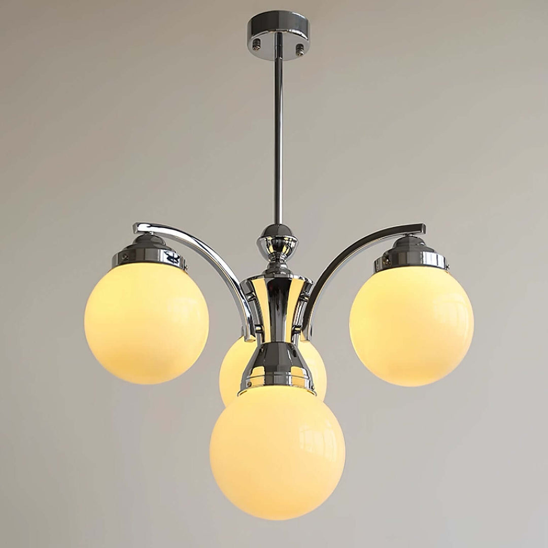 Retro Salamanca Lustre rond en verre Lumières