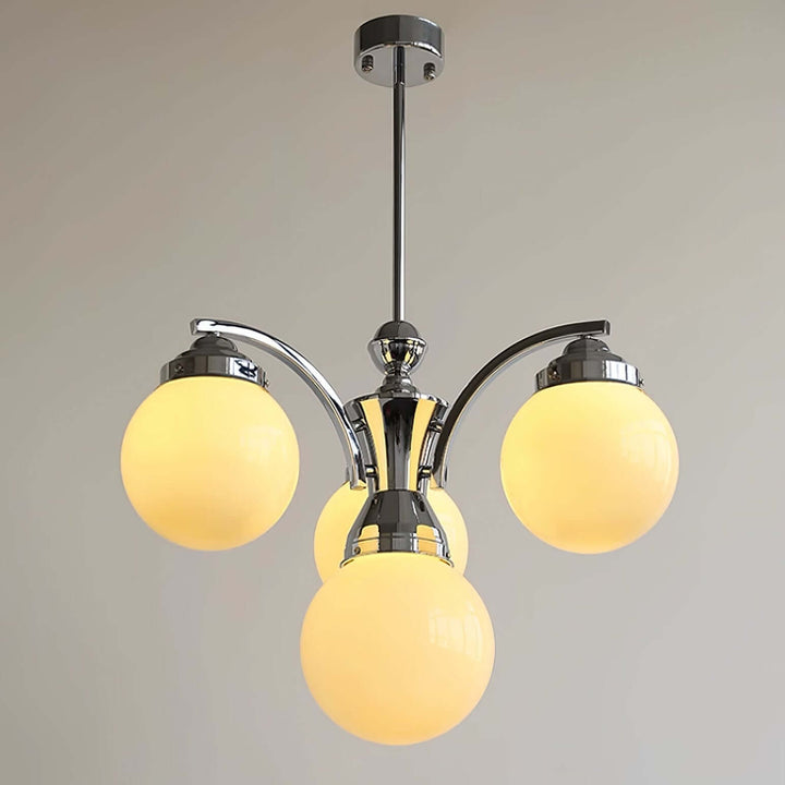 Retro Salamanca Lustre rond en verre Lumières