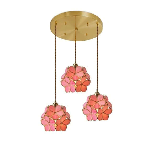 Suspension Lumineuse Fleurs - Style Minimaliste