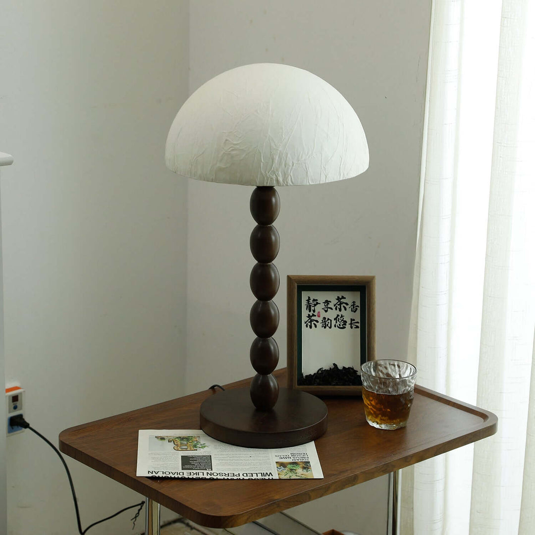 Lampe de table design abat-jour papier - Éclairage d'ambiance
