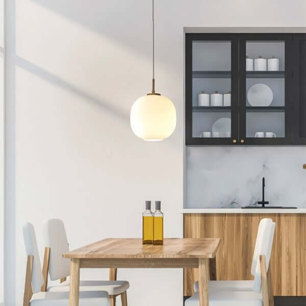 Lampe Pendante Moderne Nordique Radihous En Verre Opale