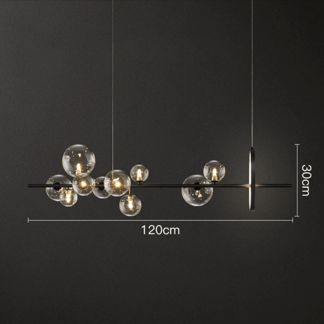Lustre Bulle de Verre Design - Éclairage Intérieur Unique