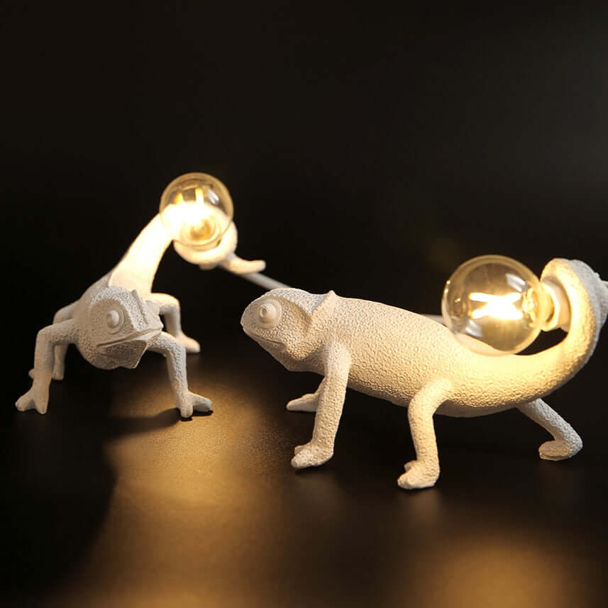 Lampe De Table Moderne En Résine De Lézard Animal