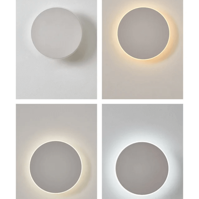 Applique Murale Extérieure LED Ronde - Éclairage Minimaliste