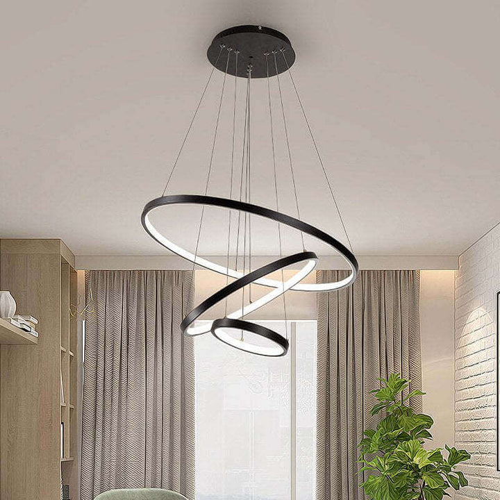 Plafonnier 3 Anneaux Design Moderne - Éclairage Ambiance