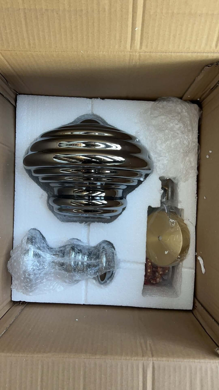 Lampe Suspendue Moderne En Verre Gris Ciel Étoilé