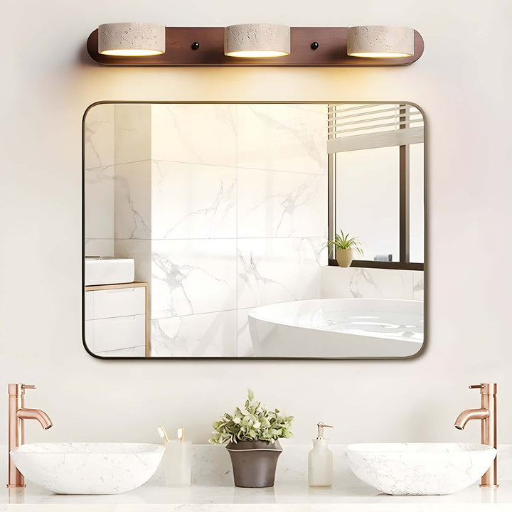 Travertine Duo Lamp Bracket Wall Light