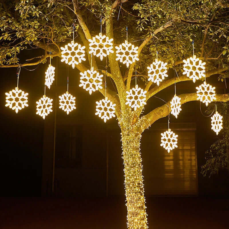 Lampe De Noël Led Flocon De Neige Étanche