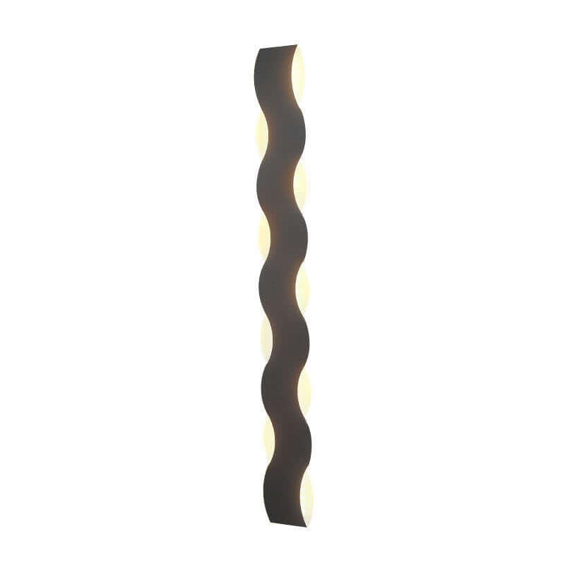 Applique Murale Extérieure Ondulée - Éclairage LED Moderne