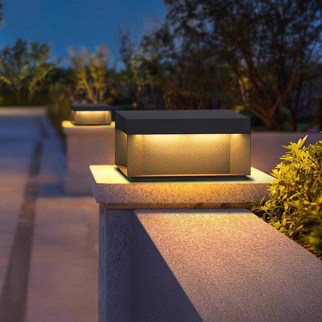 Boîtier Luminaire Extérieur - Éclairage Poteau Solaire LED