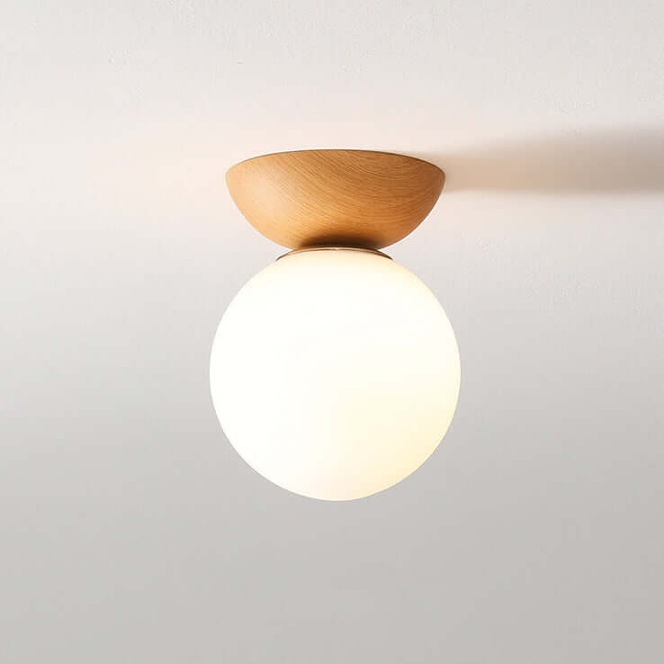 Plafonnier élégant style japonais - Luminaire LED ambiance chaleureuse