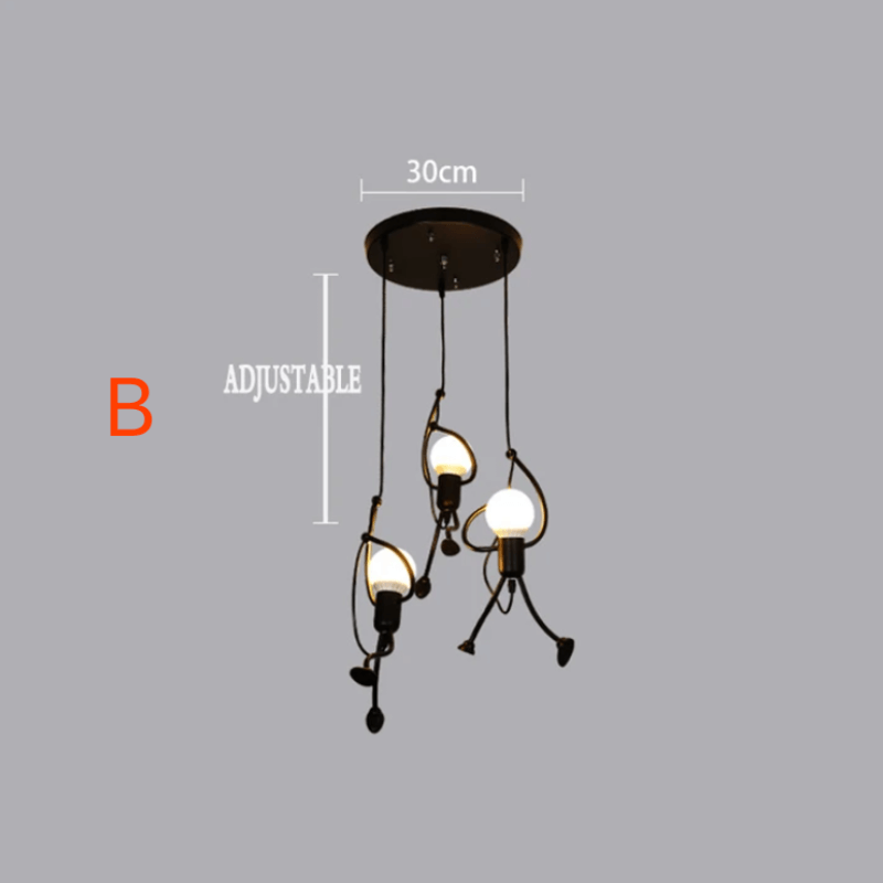 Suspension Design Rétro Industriel