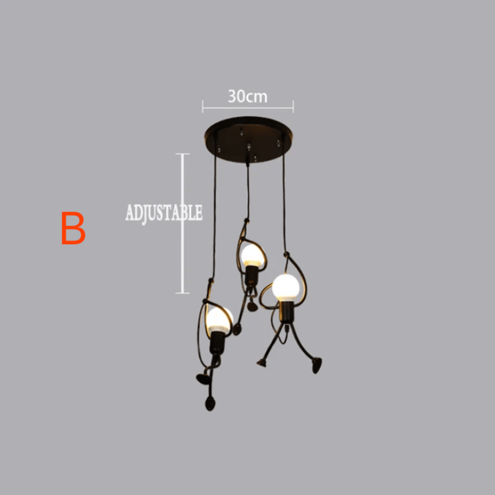Suspension Design Rétro Industriel