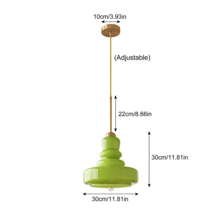Lampe Pendante En Verre Bauhaus Gourd