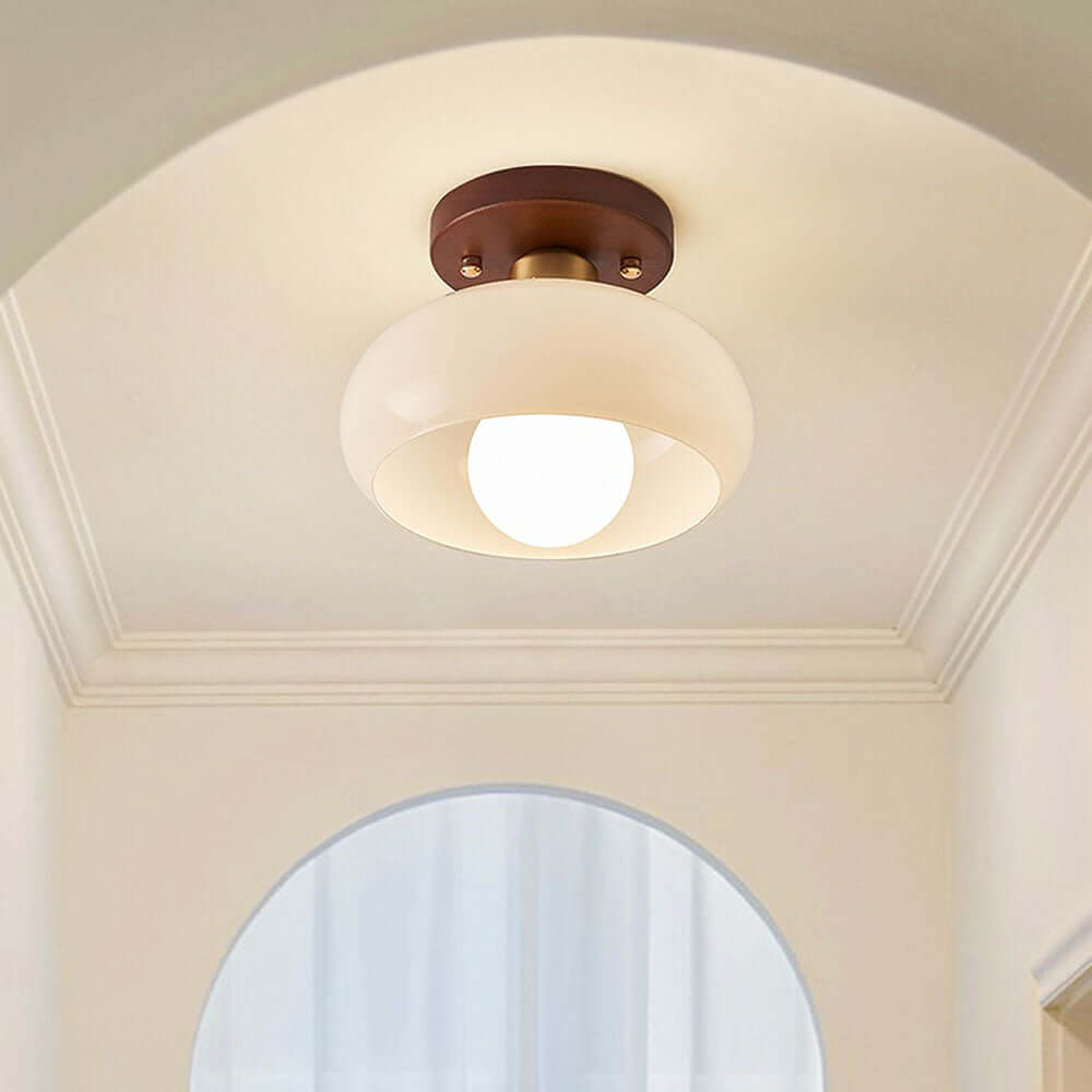 Blanc Vintage Petit Plafonnier De Couloir
