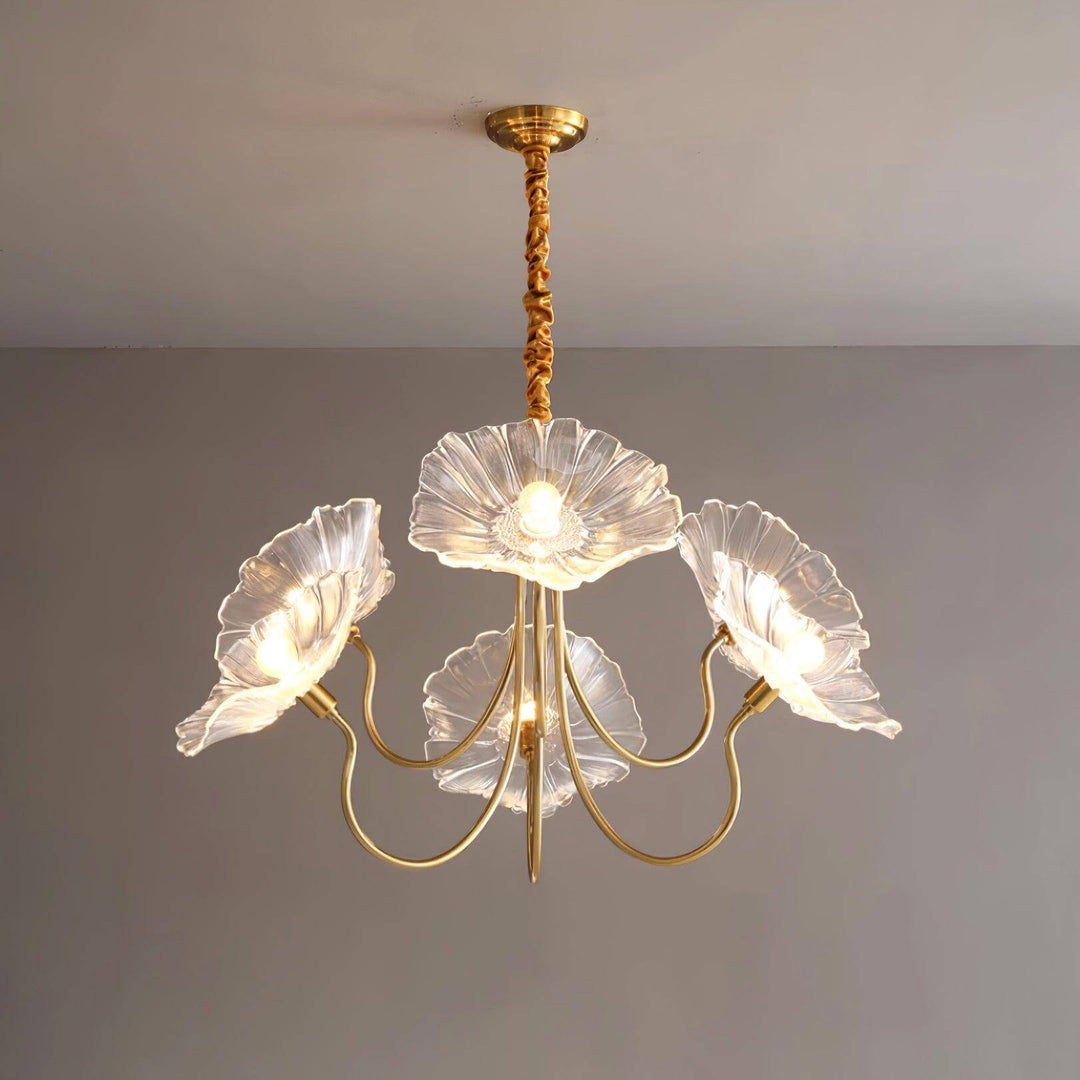 Lustre Fleurs Verre - Éclairage Intérieur