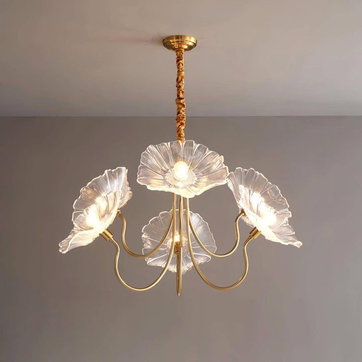 Lustre Fleurs Verre - Éclairage Intérieur