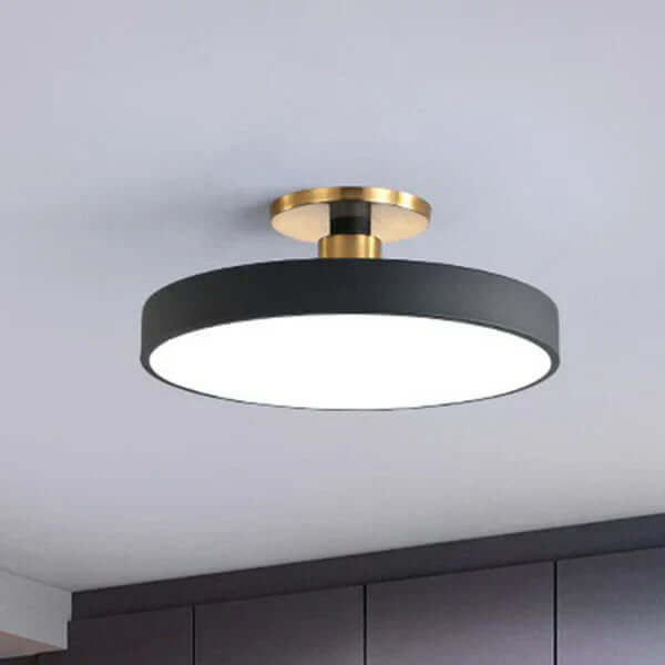 Plafonnier LED Rond Style Nordique - Luminaire Intérieur