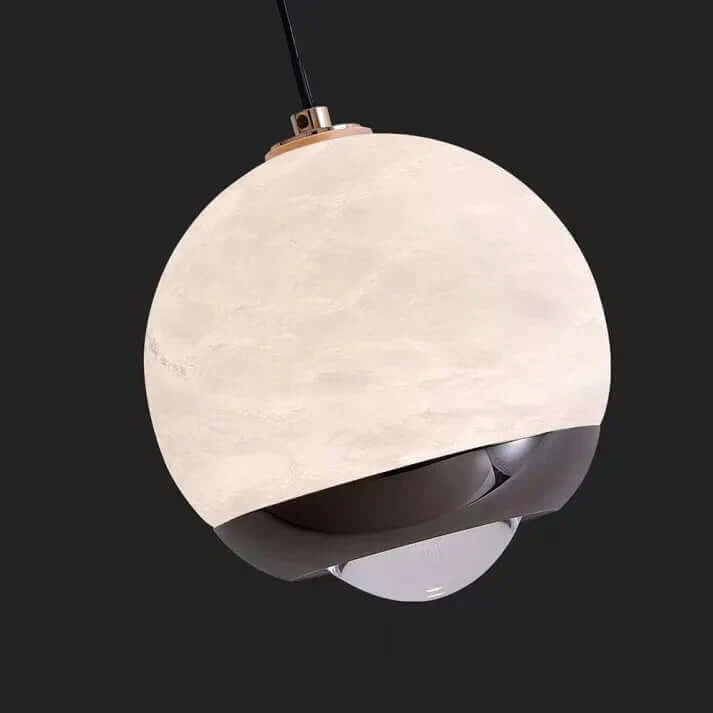 Lampe Pendante Sphère En Marbre Nordique Et Albâtre