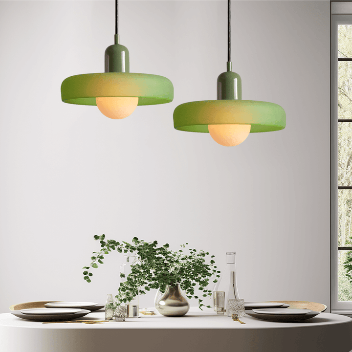 Suspension Verre Coloré Design Moderne