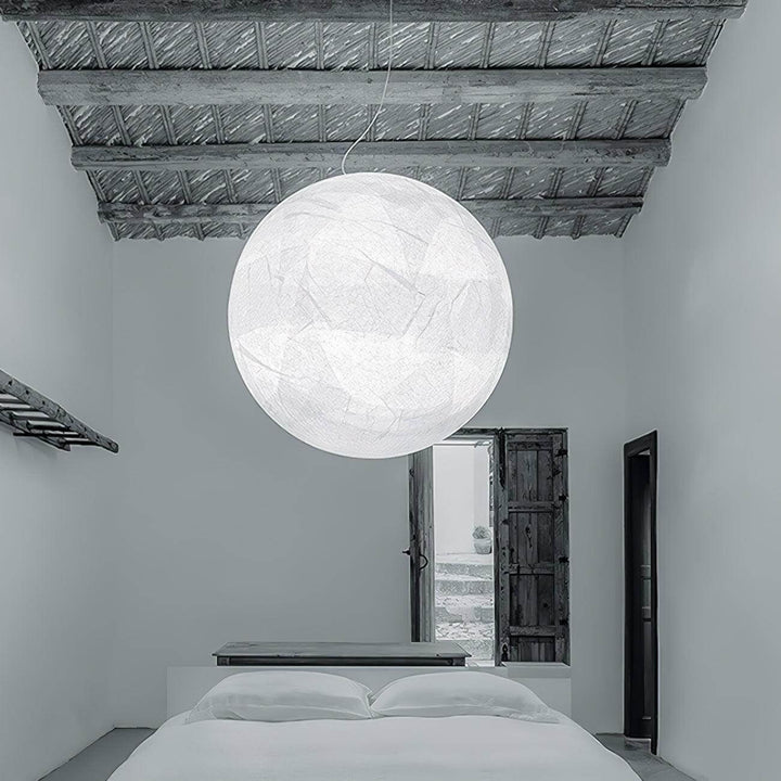 Lampe Pendante En Soie Moon