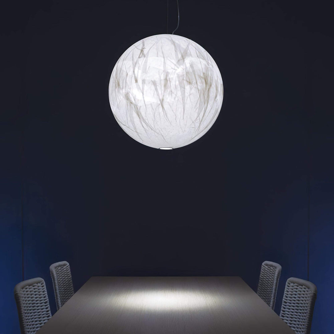 Lampe Pendante En Soie Moon