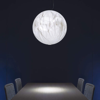 Lampe Pendante En Soie Moon