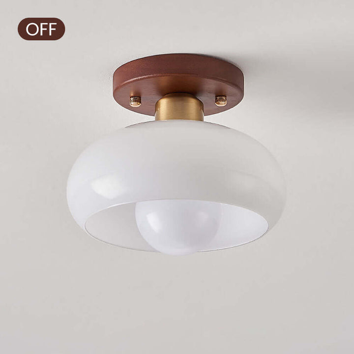 Blanc Vintage Petit Plafonnier De Couloir