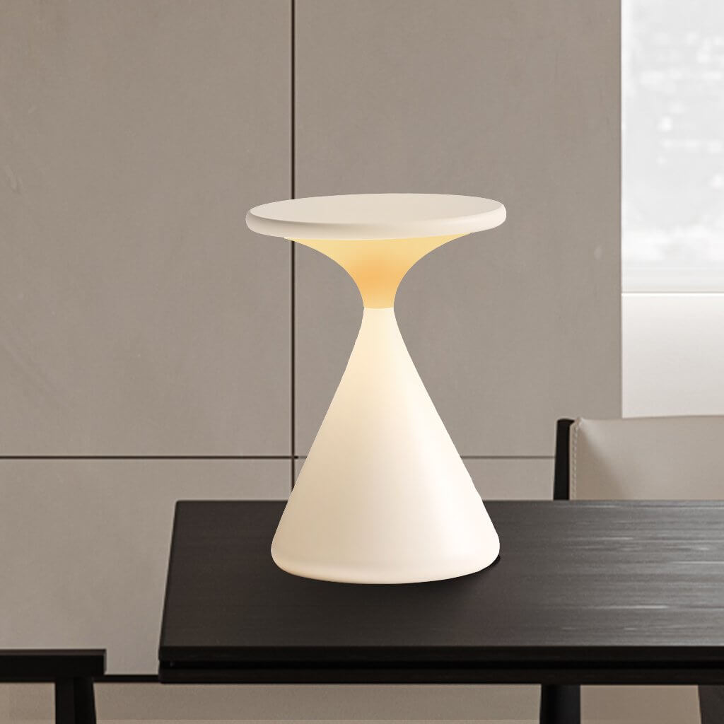Lampe de table sans fil design sablier