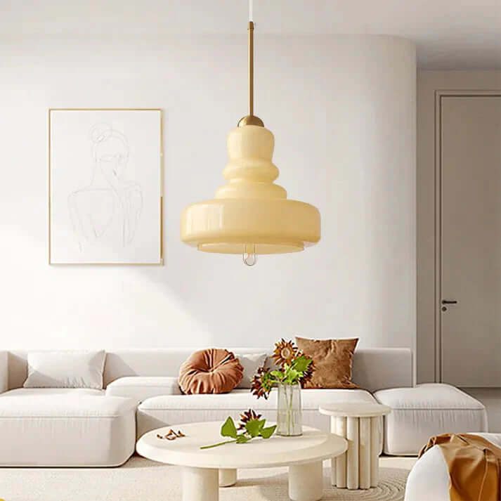 Lampe Pendante En Verre Bauhaus Gourd