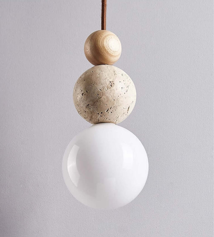 Suspension Moderne Travertin - Éclairage Intérieur