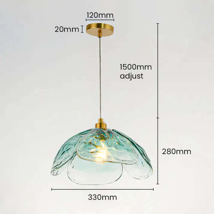 Lampe De Chevet Pendante Créative À Pétales De Fleurs