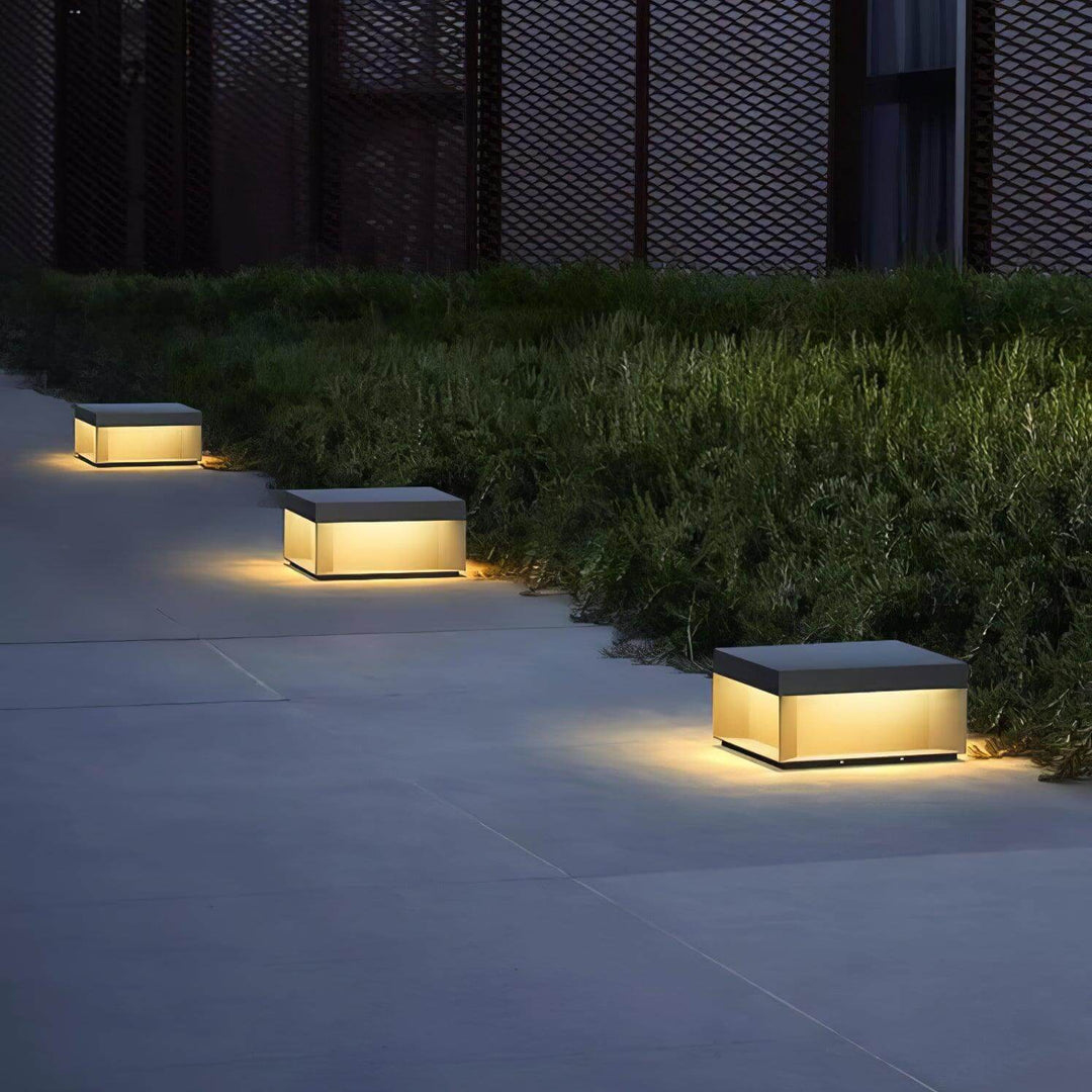 Boîtier Luminaire Extérieur - Éclairage Poteau Solaire LED