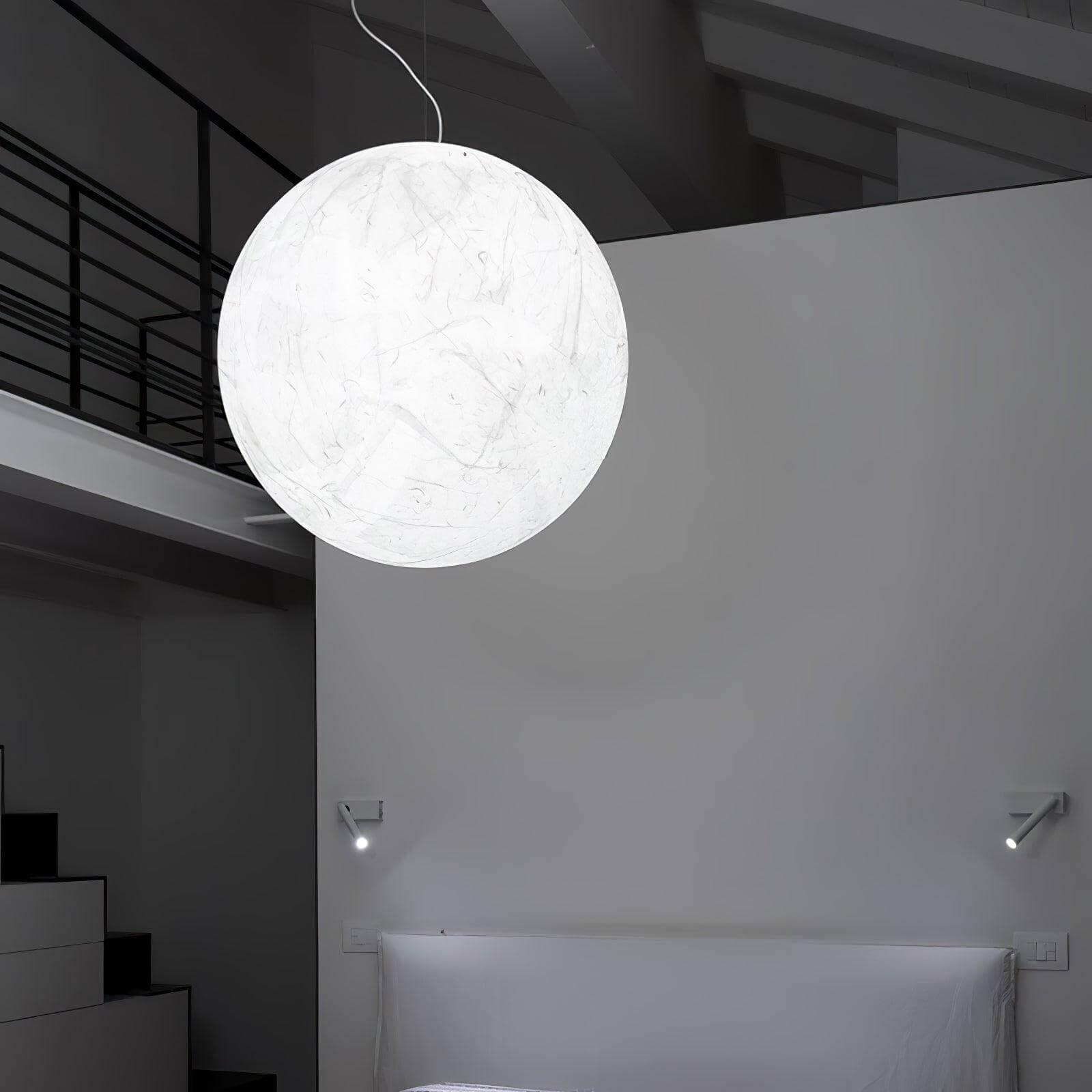 Lampe Pendante En Soie Moon
