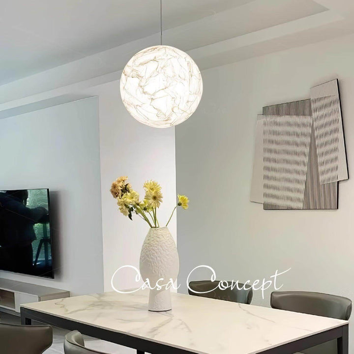 Lampe Pendante En Soie Moon