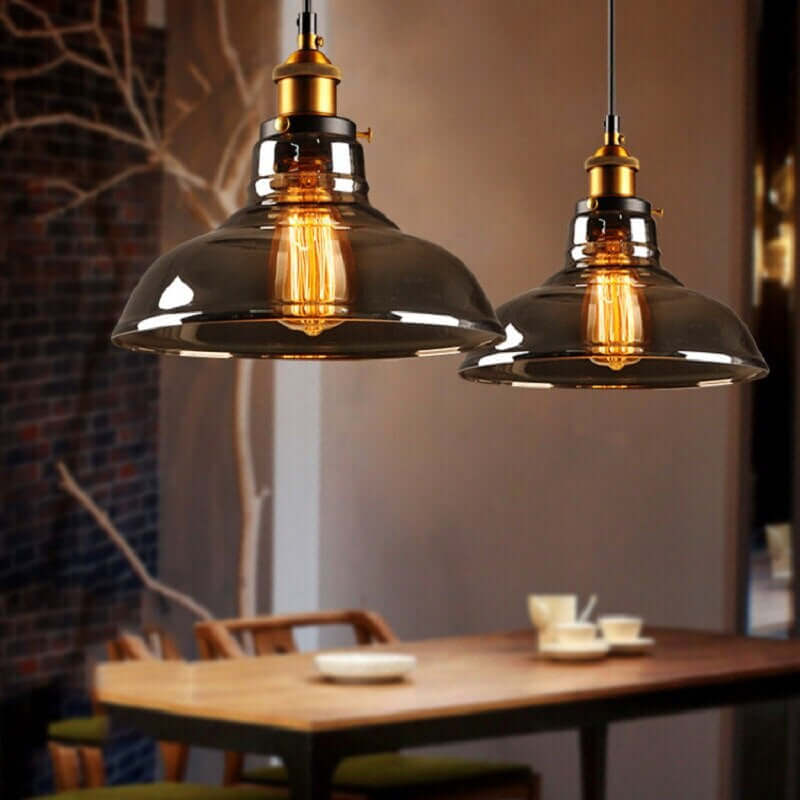Lampe Suspendue En Verre Antique | Style Vintage