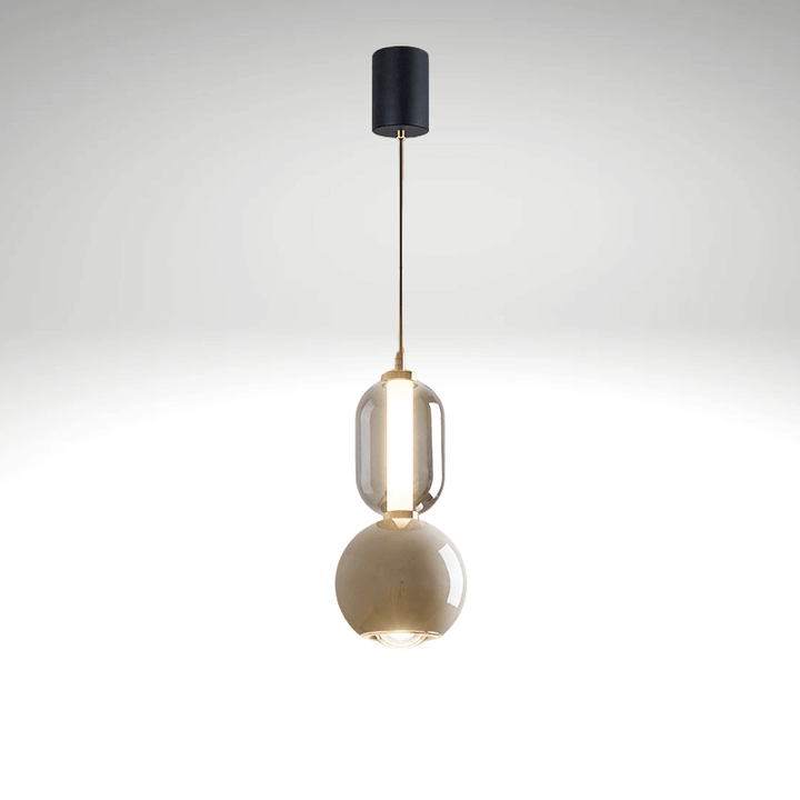 Suspension Luminaire Design Fer Verre - Éclairage Minimaliste