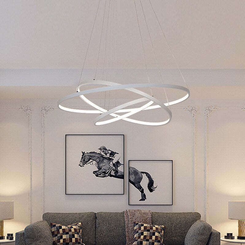 Plafonnier 3 Anneaux Design Moderne - Éclairage Ambiance
