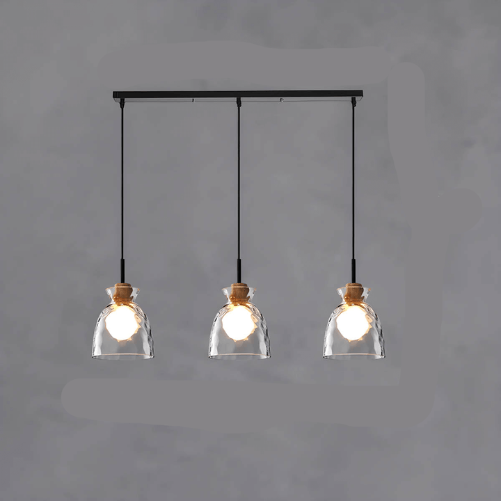 Lustre Design Verre - Éclairage Moderne Minimaliste