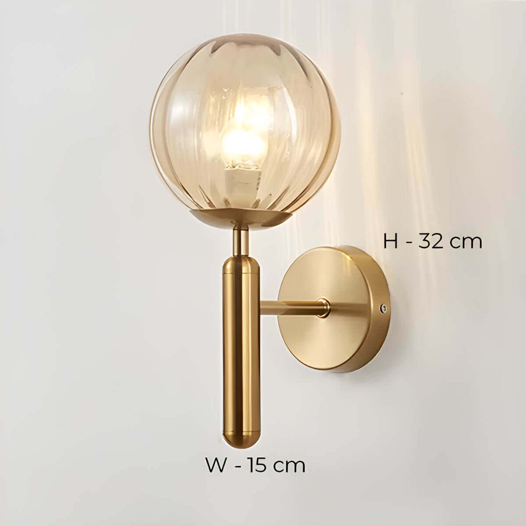 Clair - Lampe Murale En Verre Artisanal