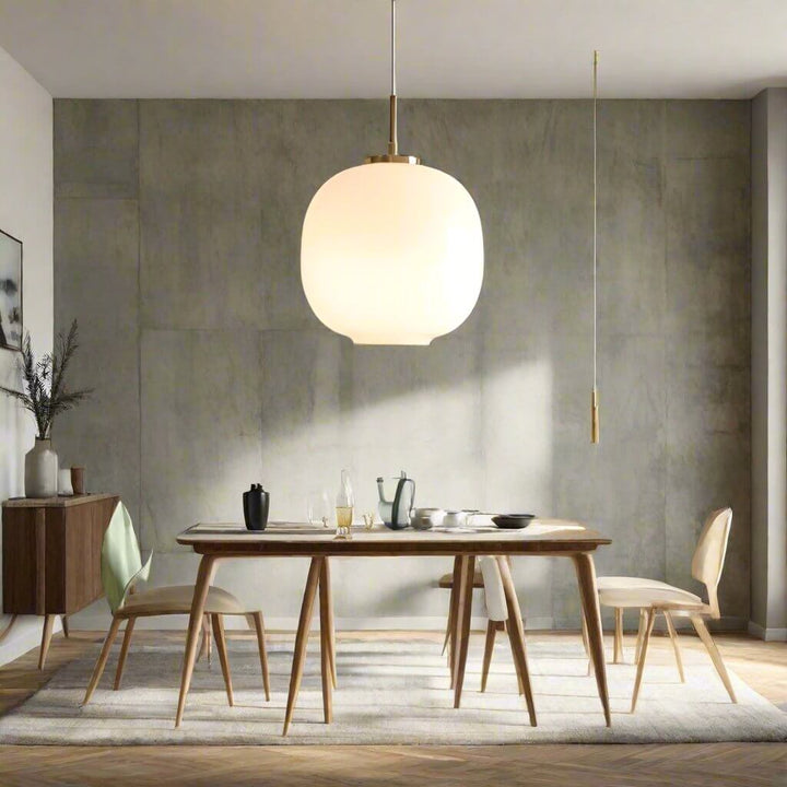 Lampe Pendante Moderne Nordique Radihous En Verre Opale