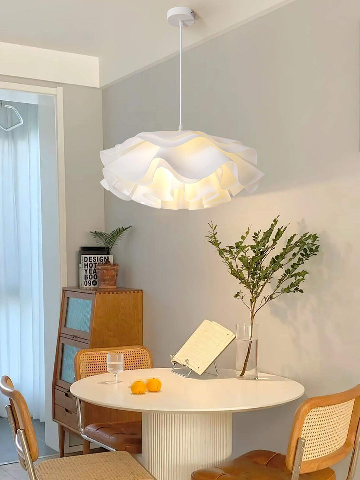 Lampe Pendante Blanche En Forme De Fleur