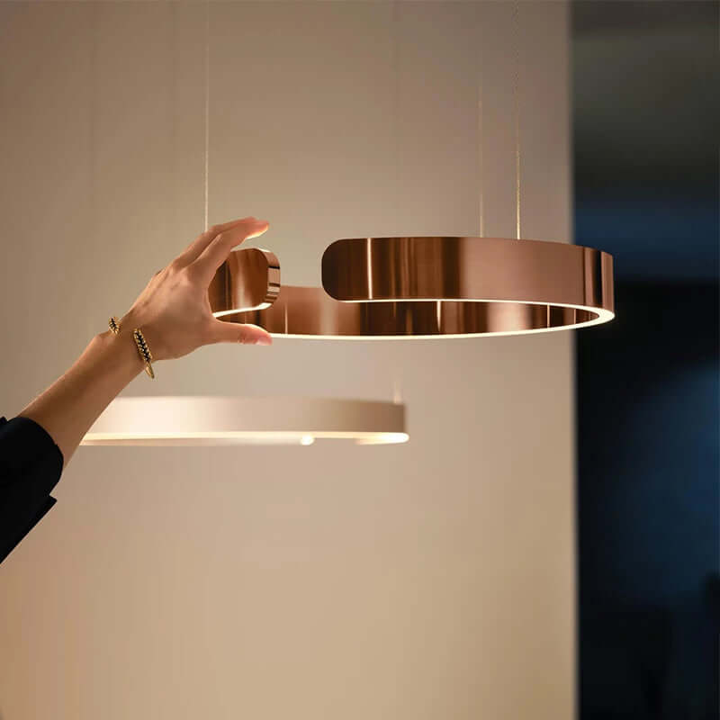 Suspension LED Ronde Moderne - Éclairage Intérieur Design