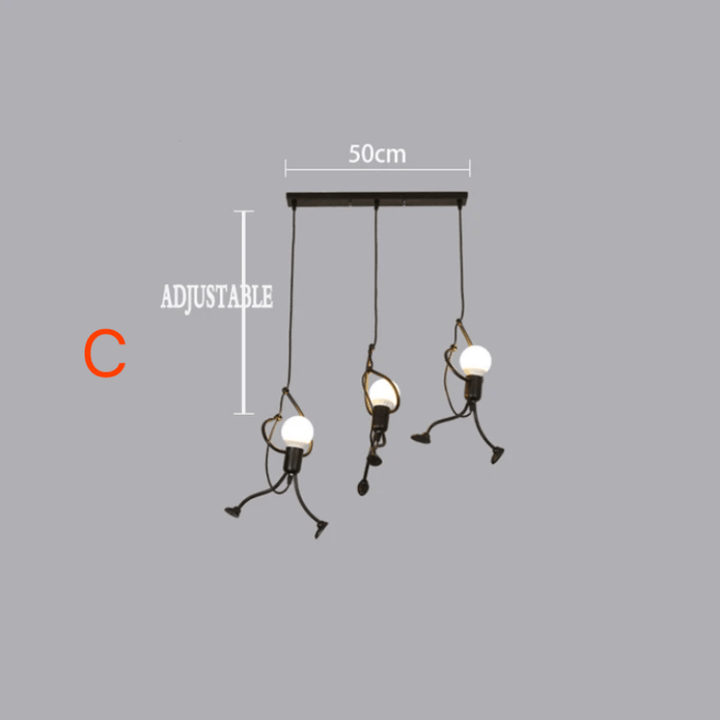 Suspension Design Rétro Industriel