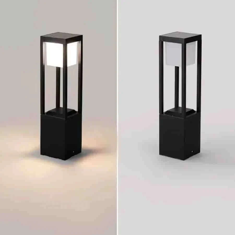 Lampe Solaire Extérieure Cube 60cm - Éclairage LED Efficace